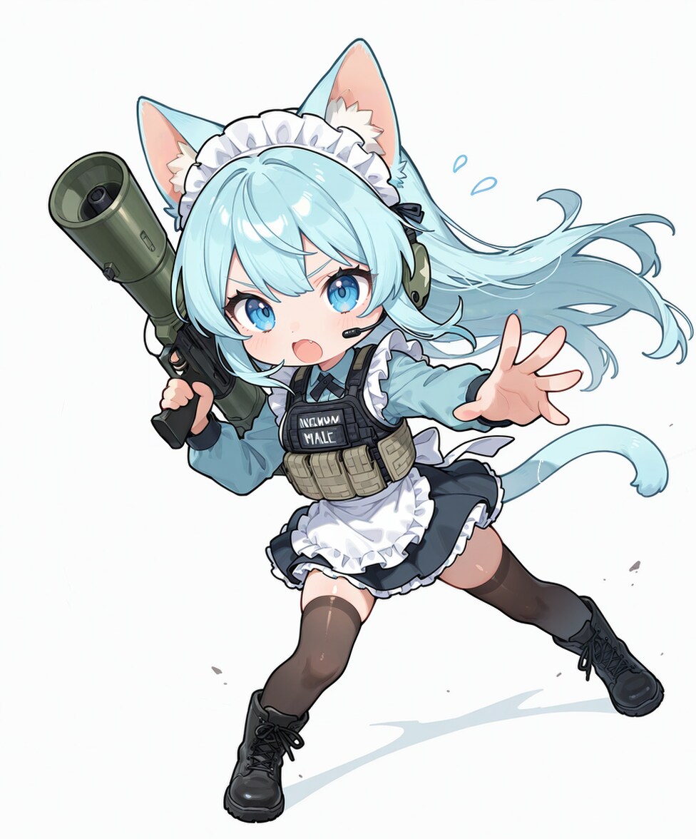 チビ版 ネコ耳メイド防衛隊