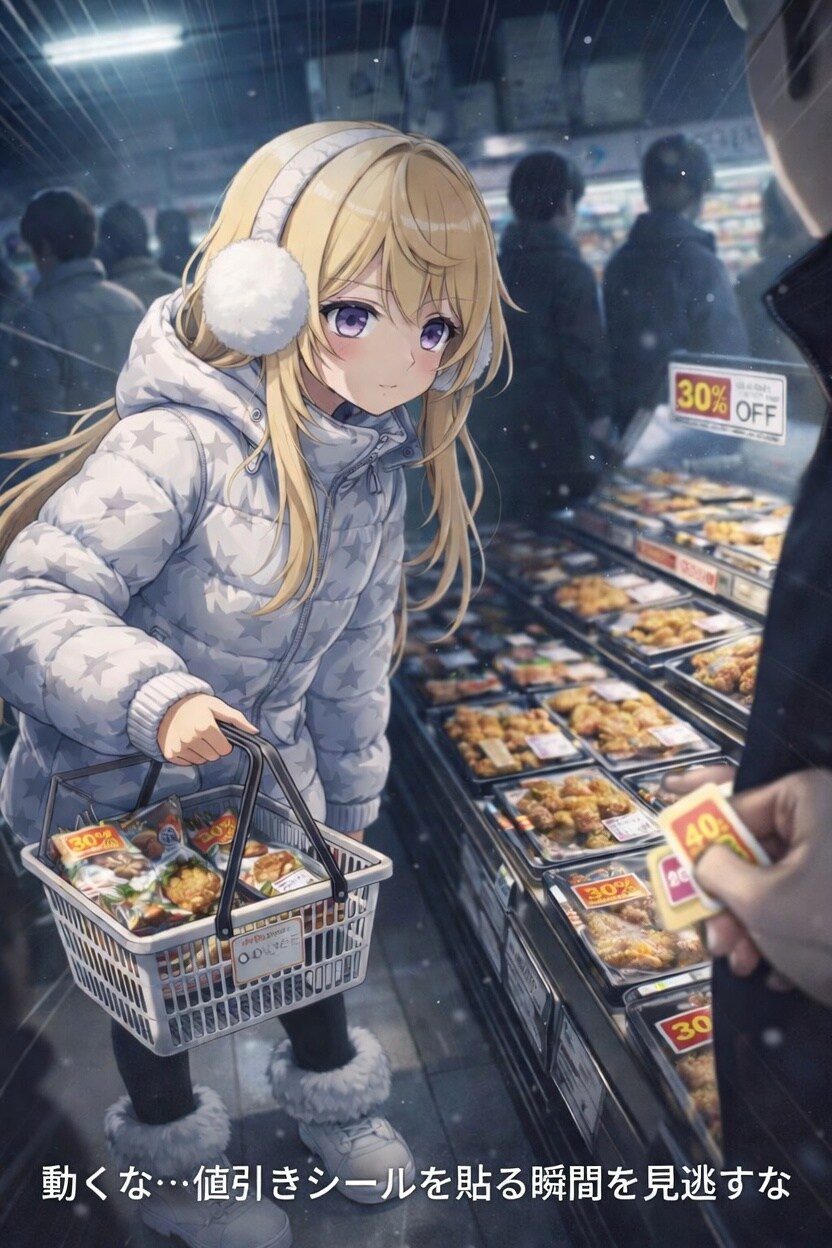 割引シール待機、配置完了 | の人気AIイラスト・グラビア