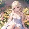 花と少女 2枚目