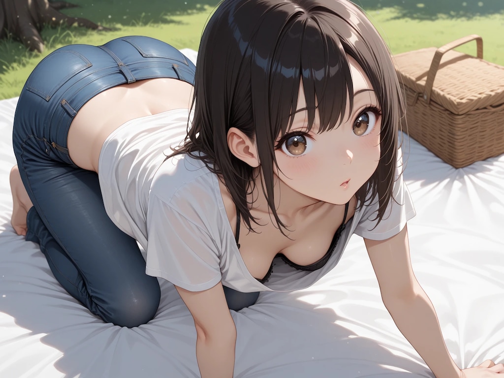 ピクニックでブラチラ