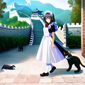 [猫のご主人様とメイドの私] メイドさんとねこさんと行く世界遺産っぽいところ 8枚目
