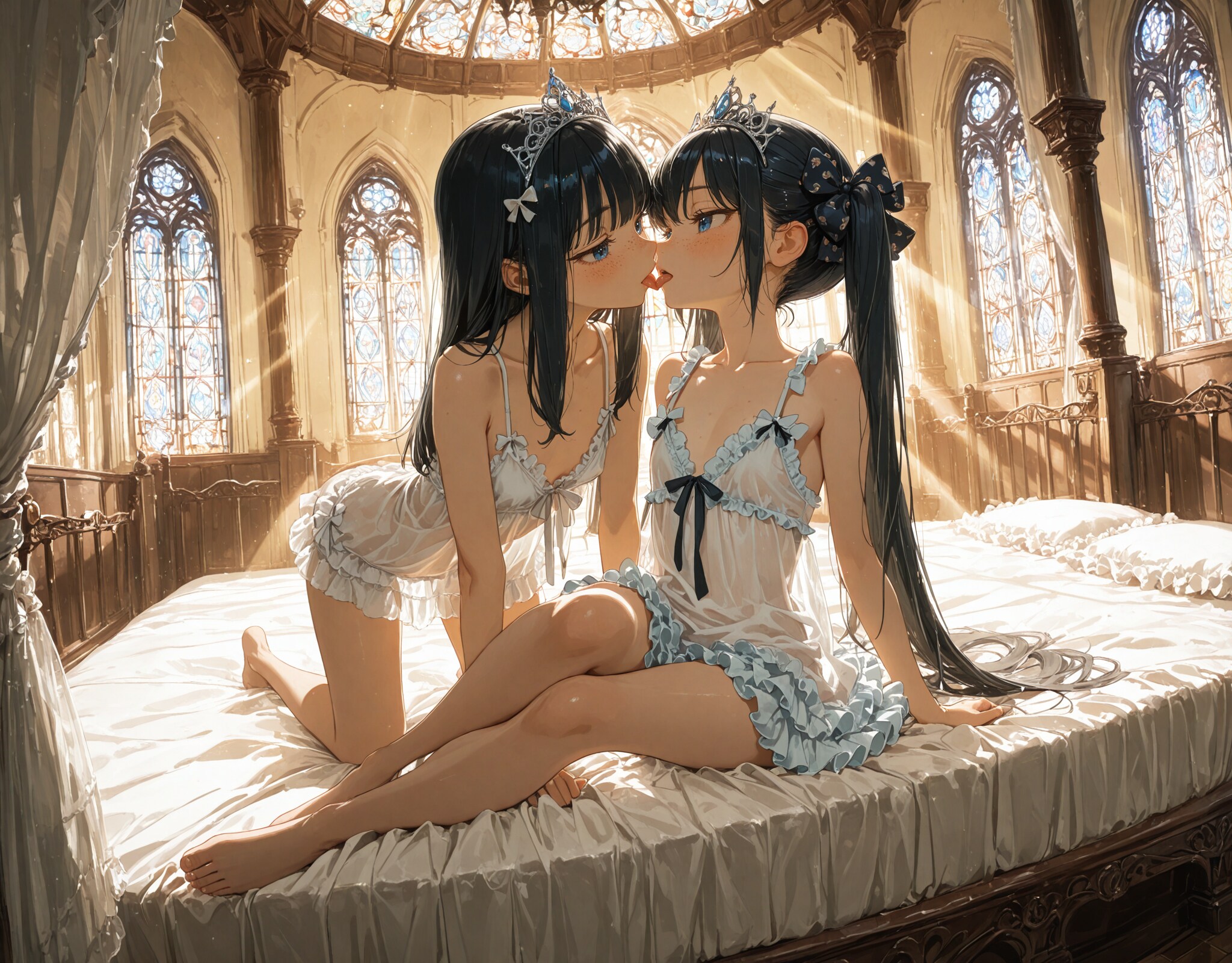 双子姫の朝の挨拶