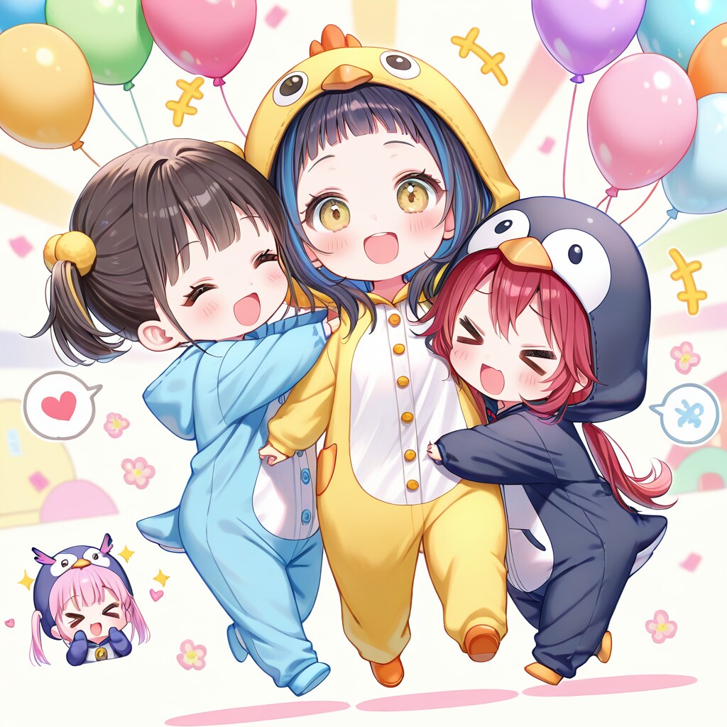 きぐるみの仲良しちゃん