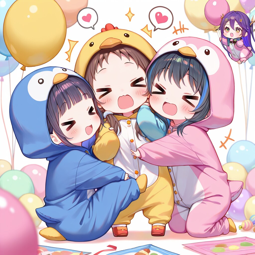 きぐるみの仲良しちゃん