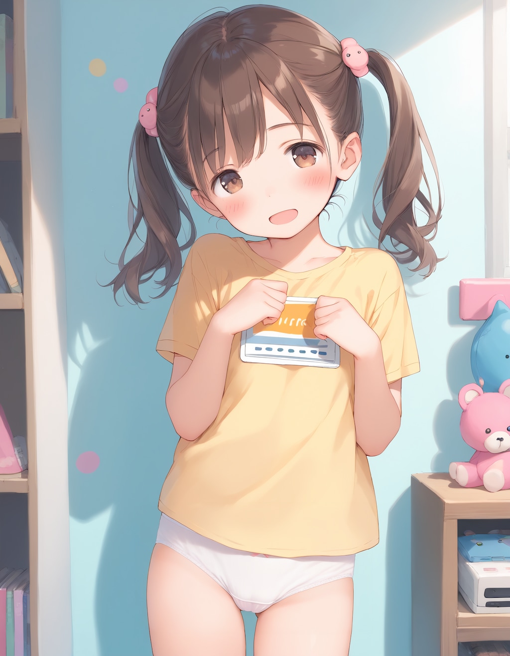 Tシャツと下着少女（リメイク）ひとりVer.