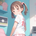 Tシャツと下着少女（リメイク）ひとりVer. 4枚目