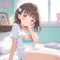 Tシャツと下着少女（リメイク）ひとりVer. 8枚目