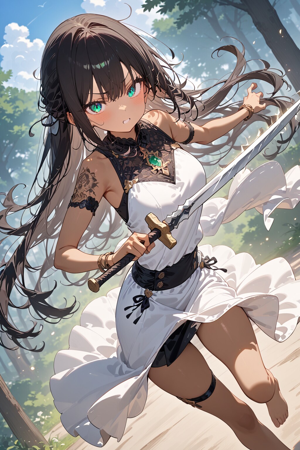 翠玉の瞳の女剣士