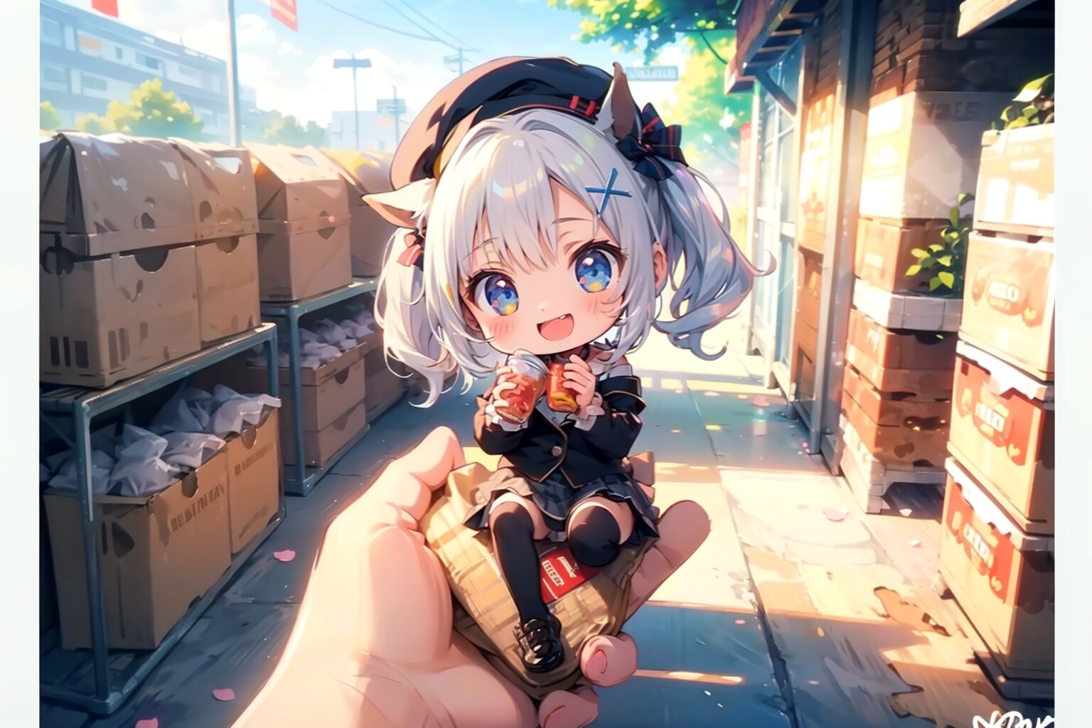 ちびちゃんに出会った-。