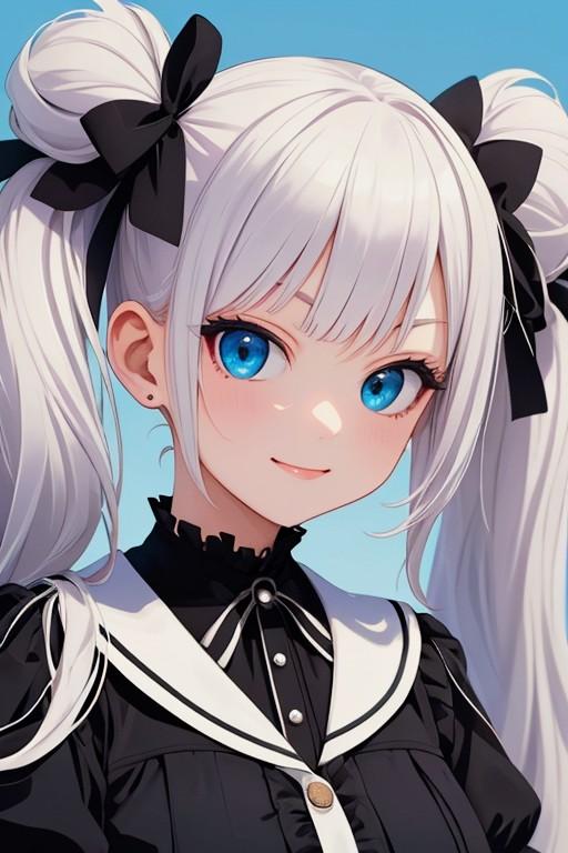 ツインテール党、党首なゴスロリお姉やん | の人気AIイラスト・グラビア