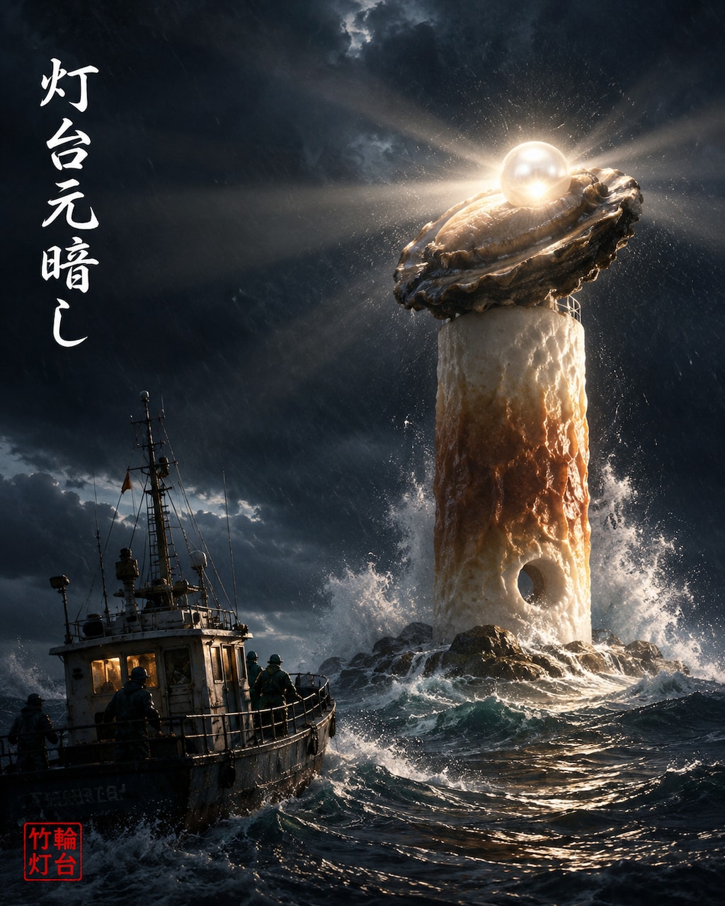 怪奇、灯台は竹輪鮑真珠だった!?