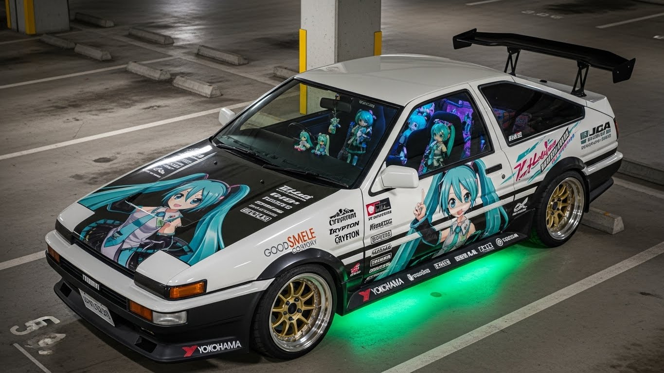 AE86初音ミク痛車 | の人気AIイラスト・グラビア