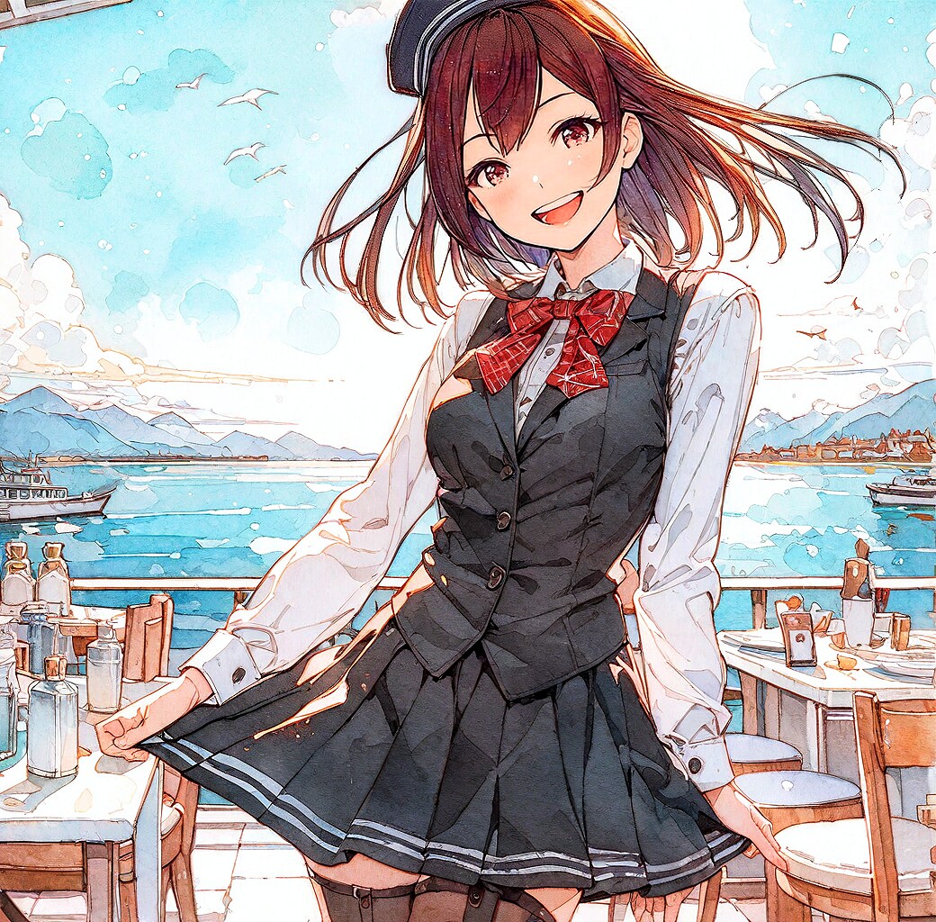 絶対領域 | の人気AIイラスト・グラビア