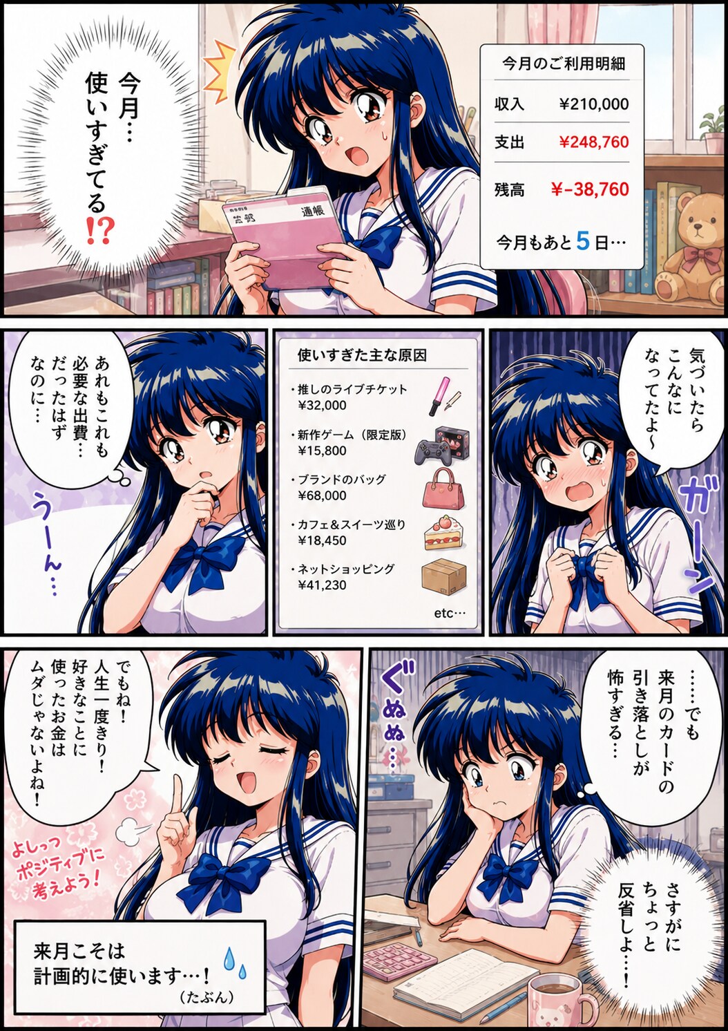 お金使いすぎた