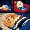 おピッツァ食べながら寝るのやめなさーい！😤🍕 9枚目