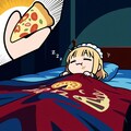 おピッツァ食べながら寝るのやめなさーい！😤🍕 8枚目