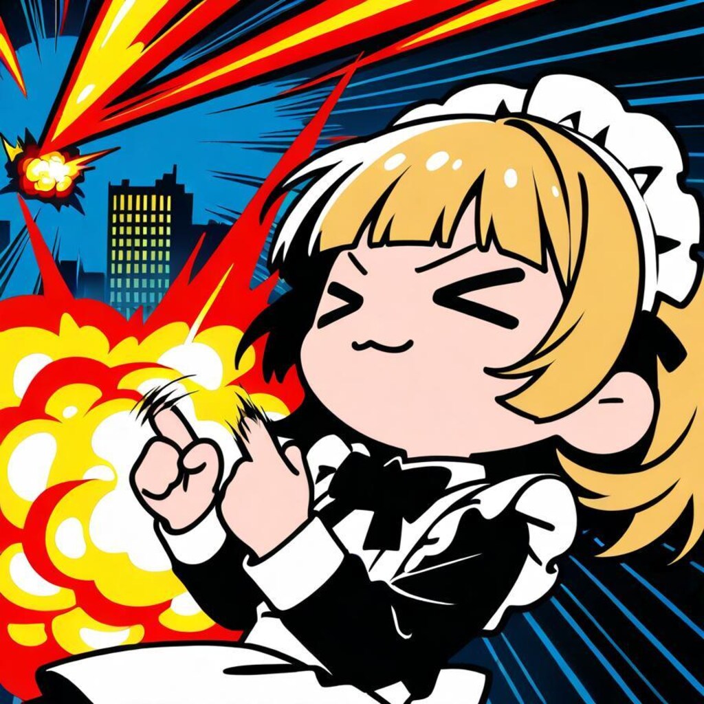 指パッチンで某十傑集気分を味わっちゃう系メイドちゃん