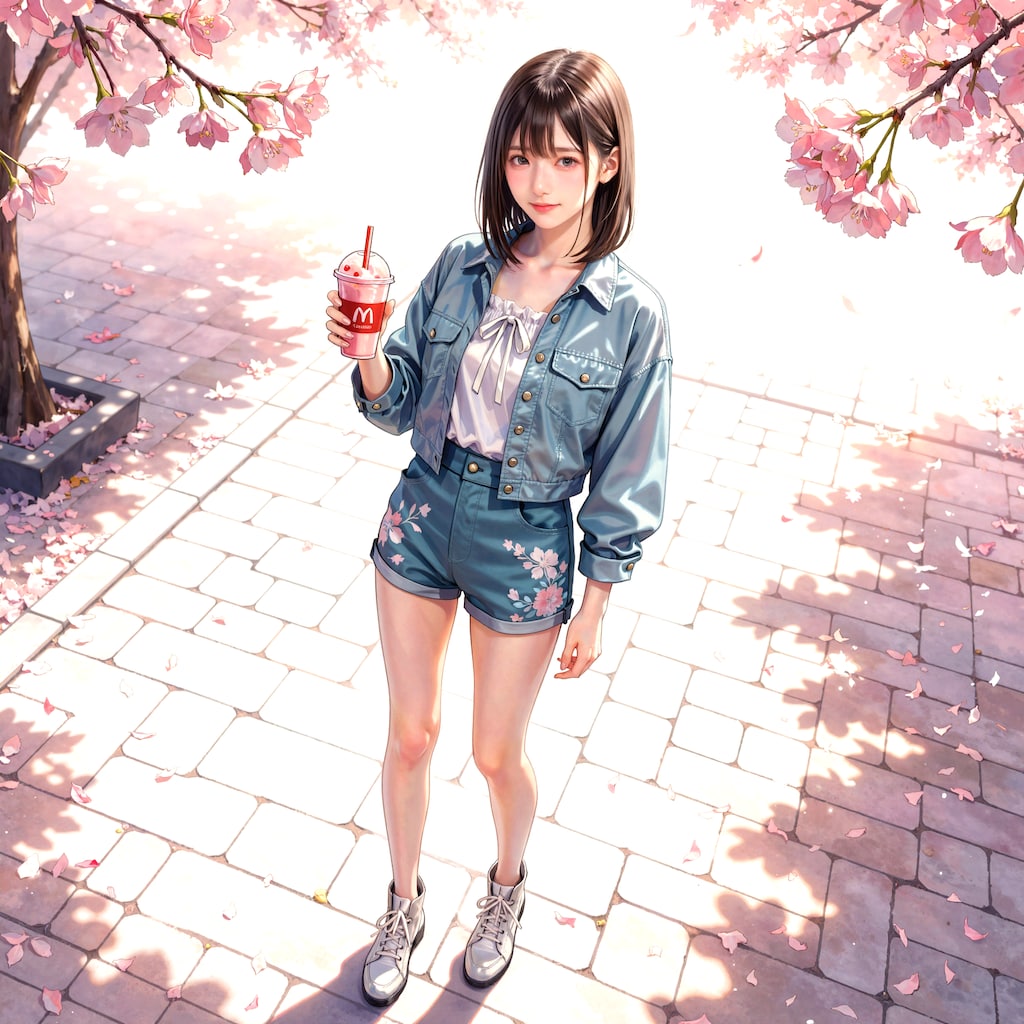 Sakura Milk Tea Girl