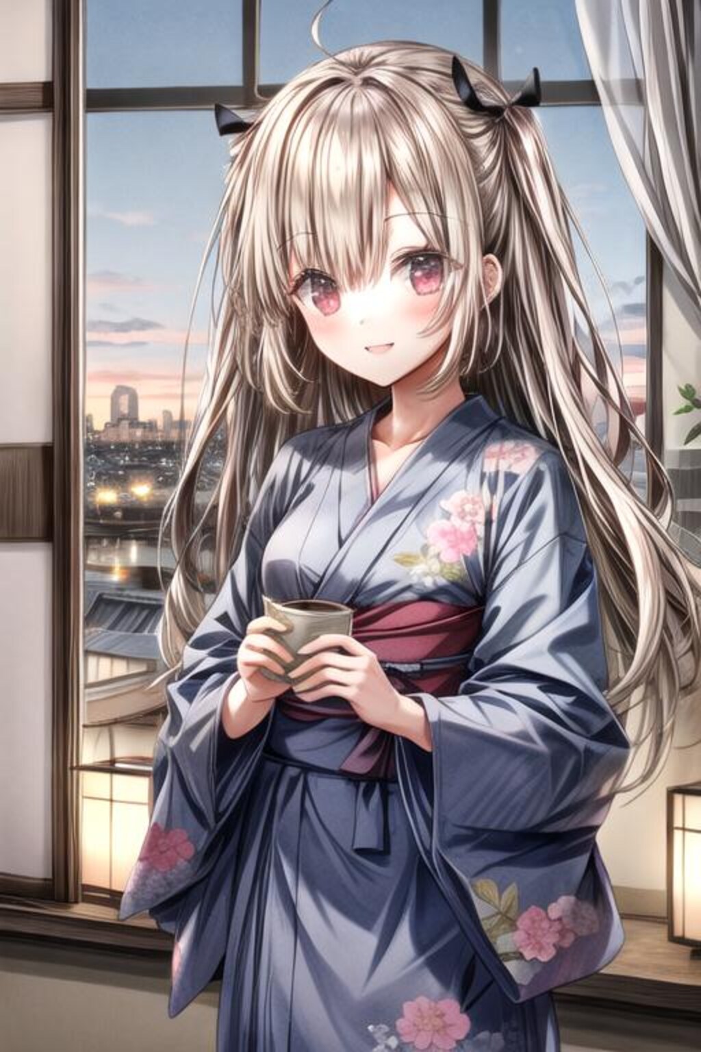 浴衣のアトリちゃん