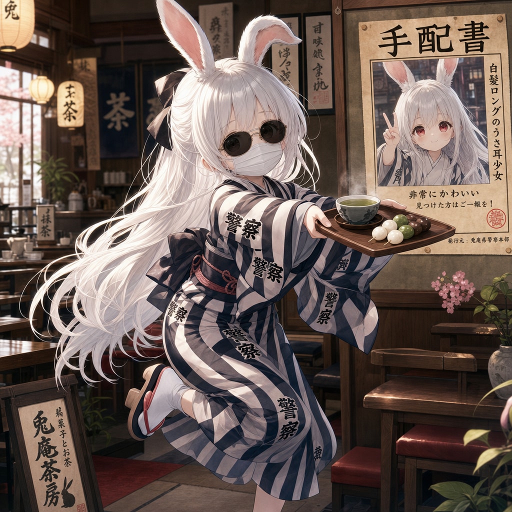 完璧に変装して投稿企画に参加するうさぎちゃん