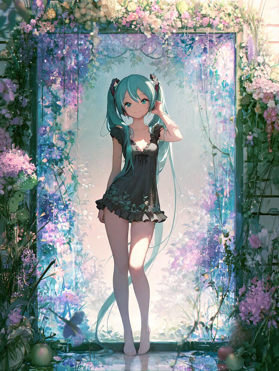 花のカーテン