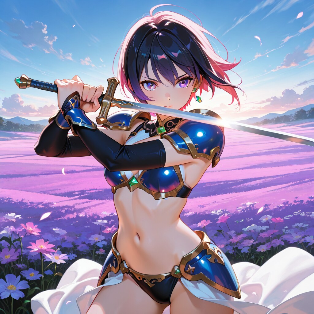 ビキニアーマーの女剣士