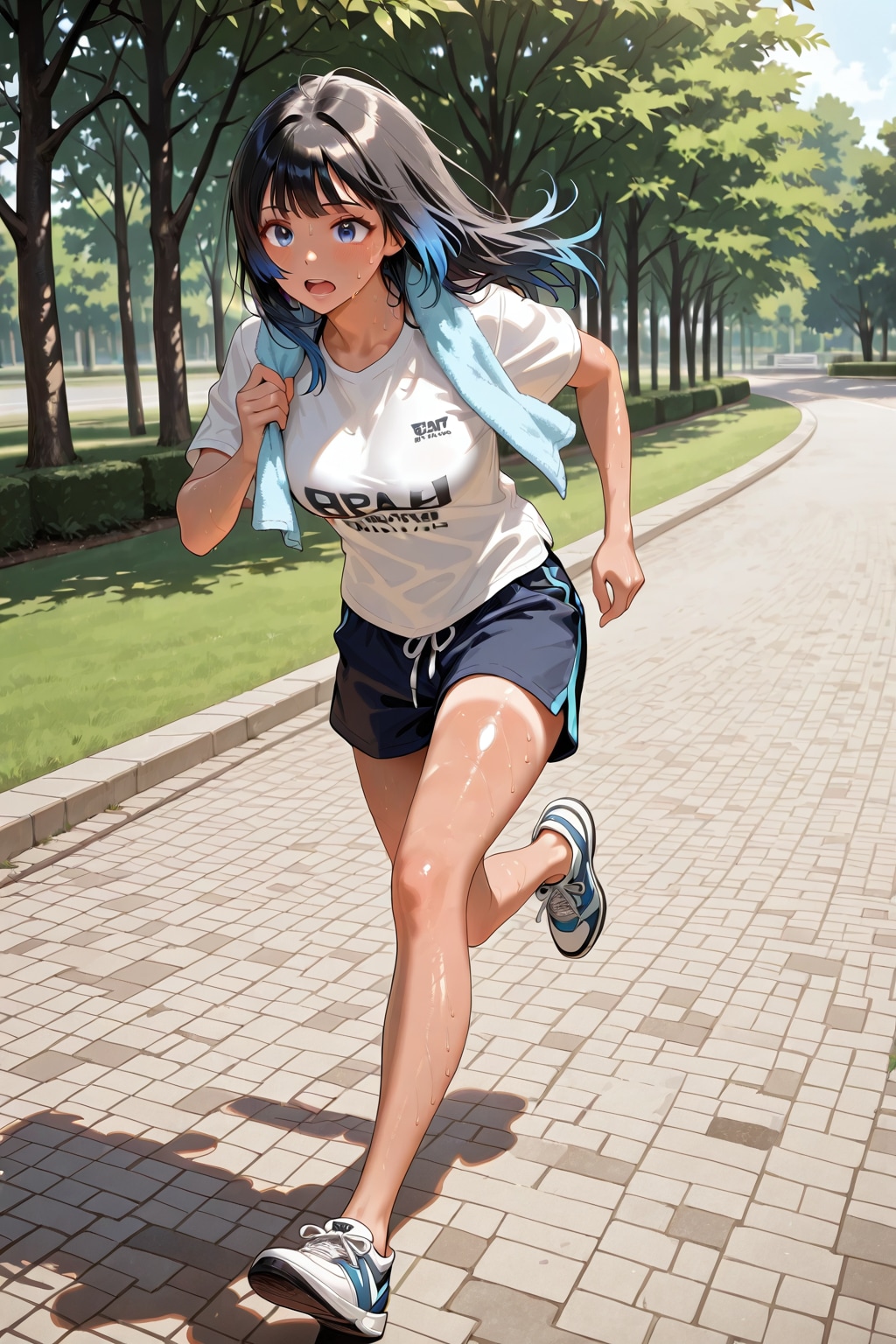 朝のジョギング