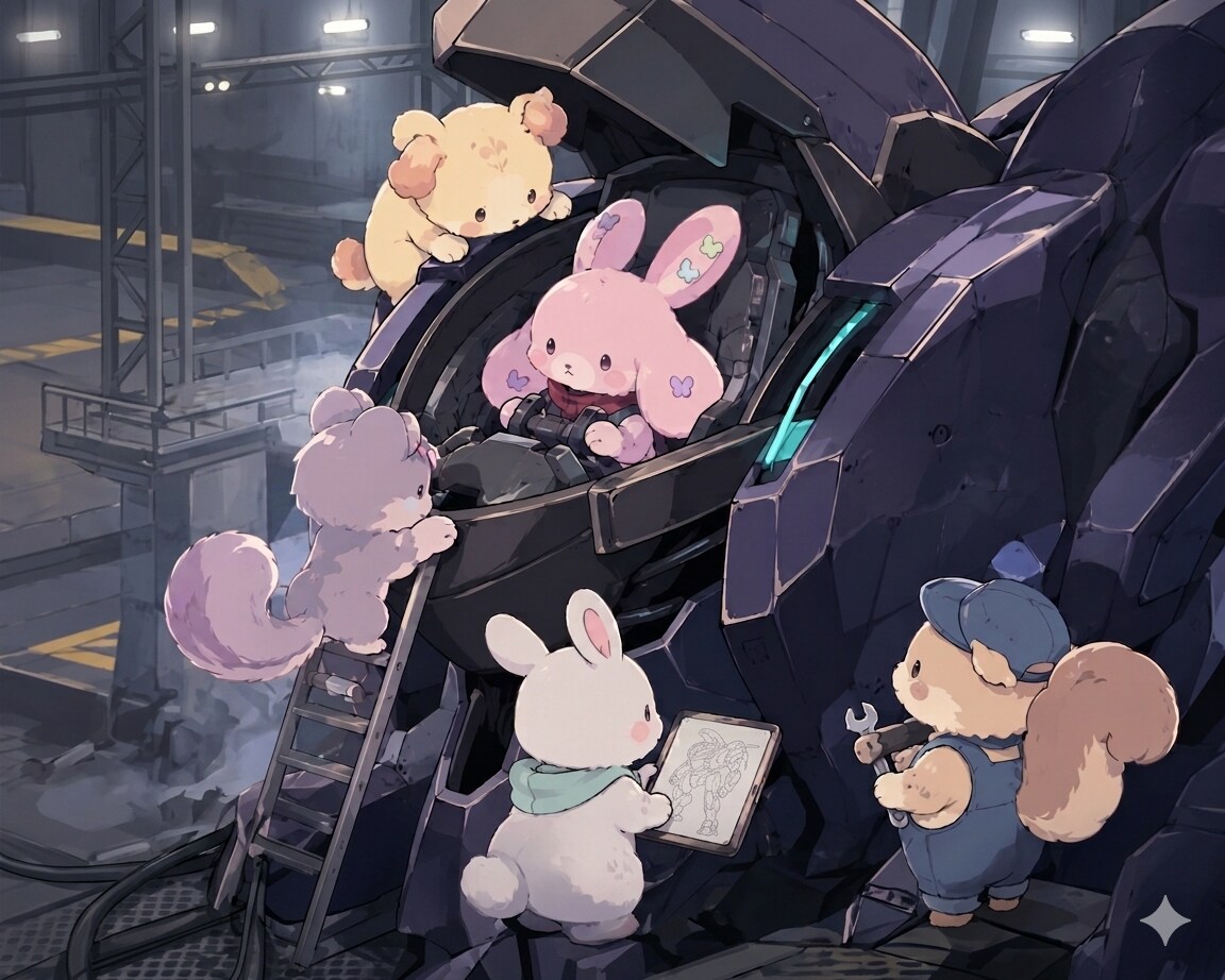 もふもふとロボット
