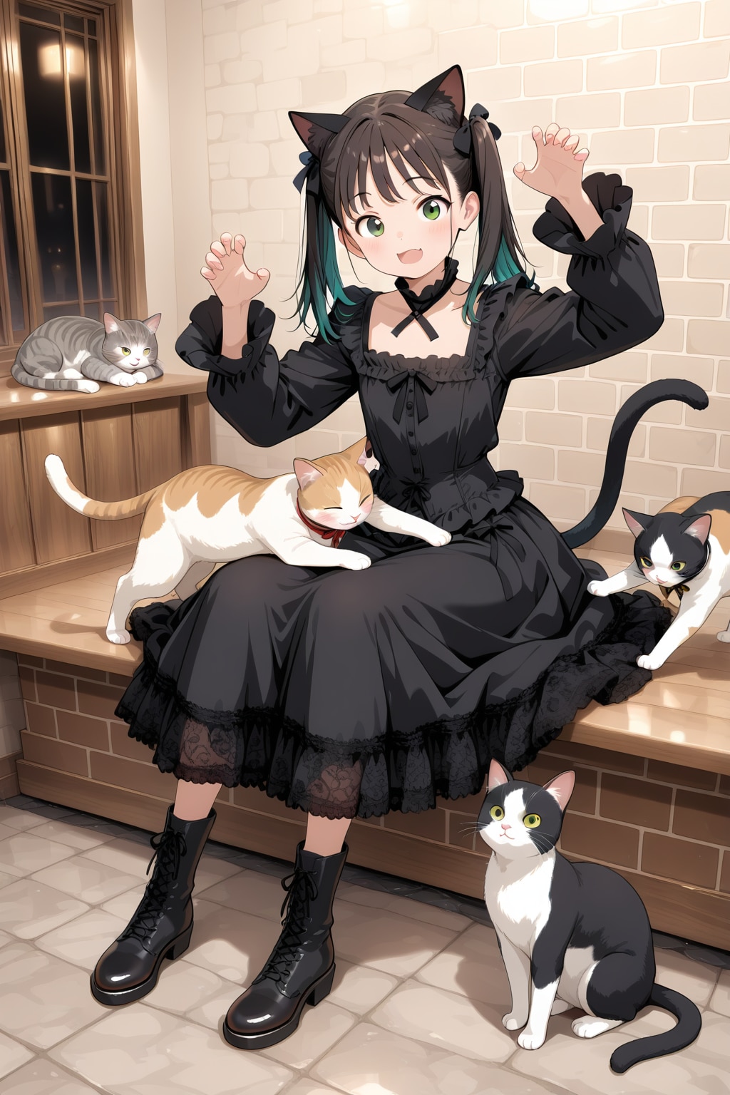 おんにゃの娘《黒ネコちゃん》 | の人気AIイラスト・グラビア