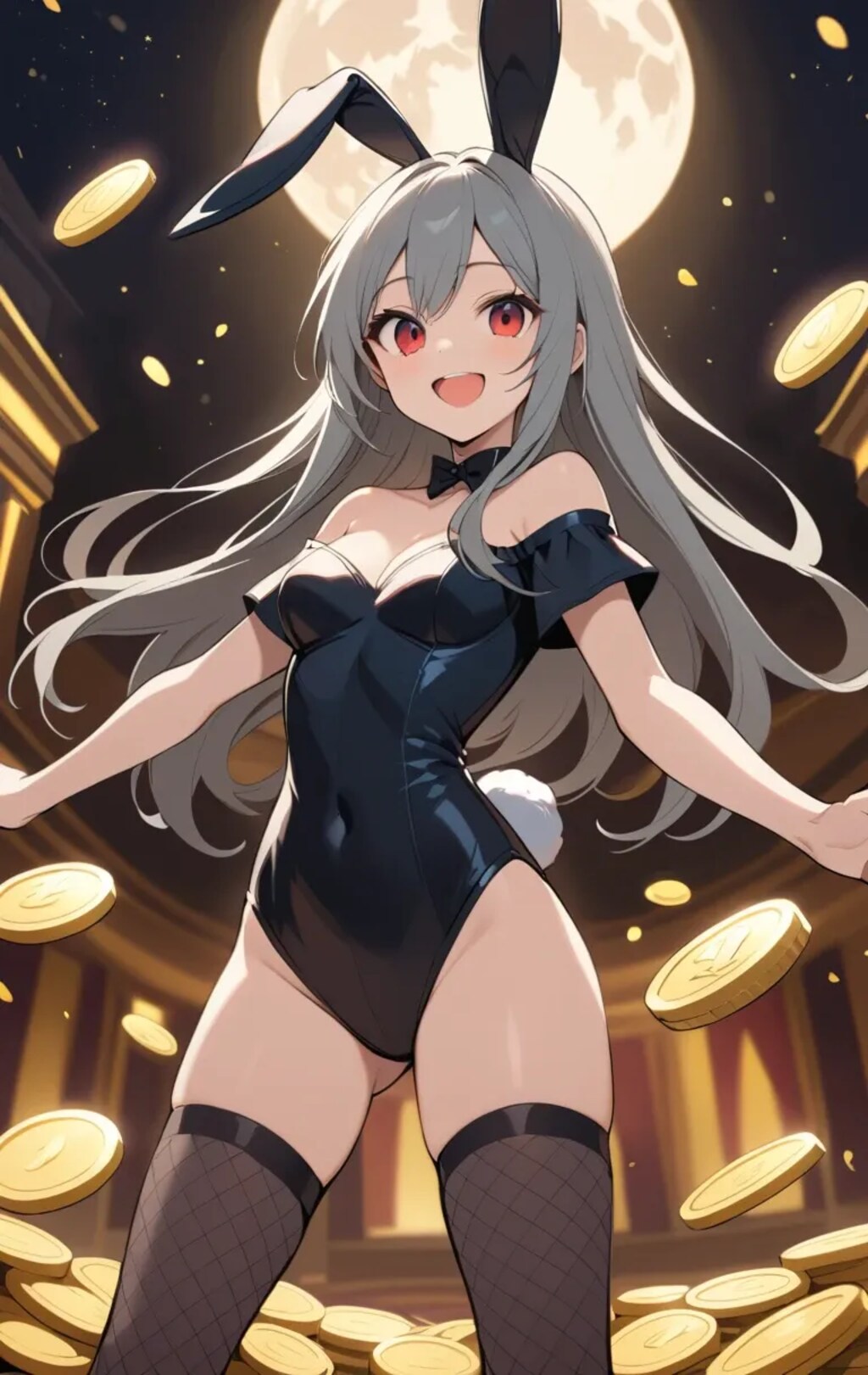 『月→兎→バニー→バニーガール→カジノ→OK？』