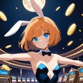 『月→兎→バニー→バニーガール→カジノ→OK？』 4枚目