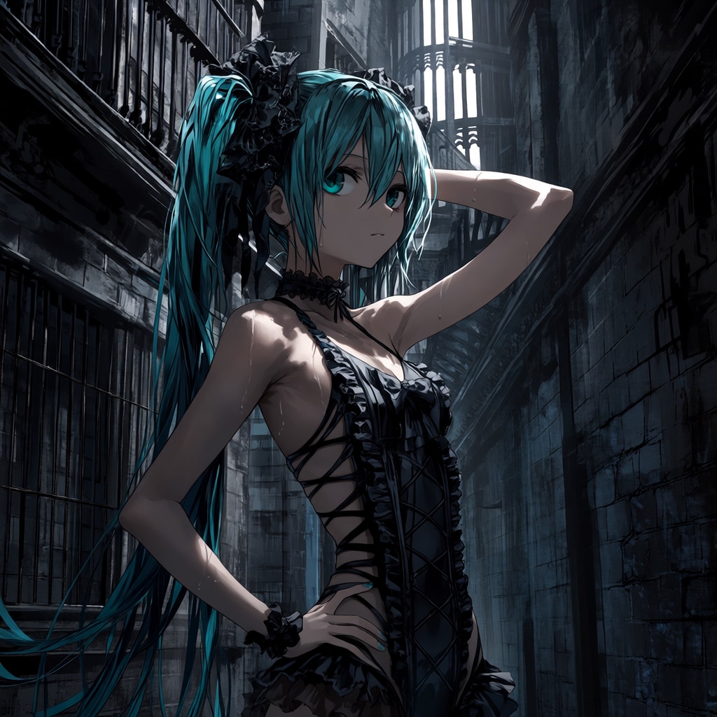 路地裏のMiku | の人気AIイラスト・グラビア