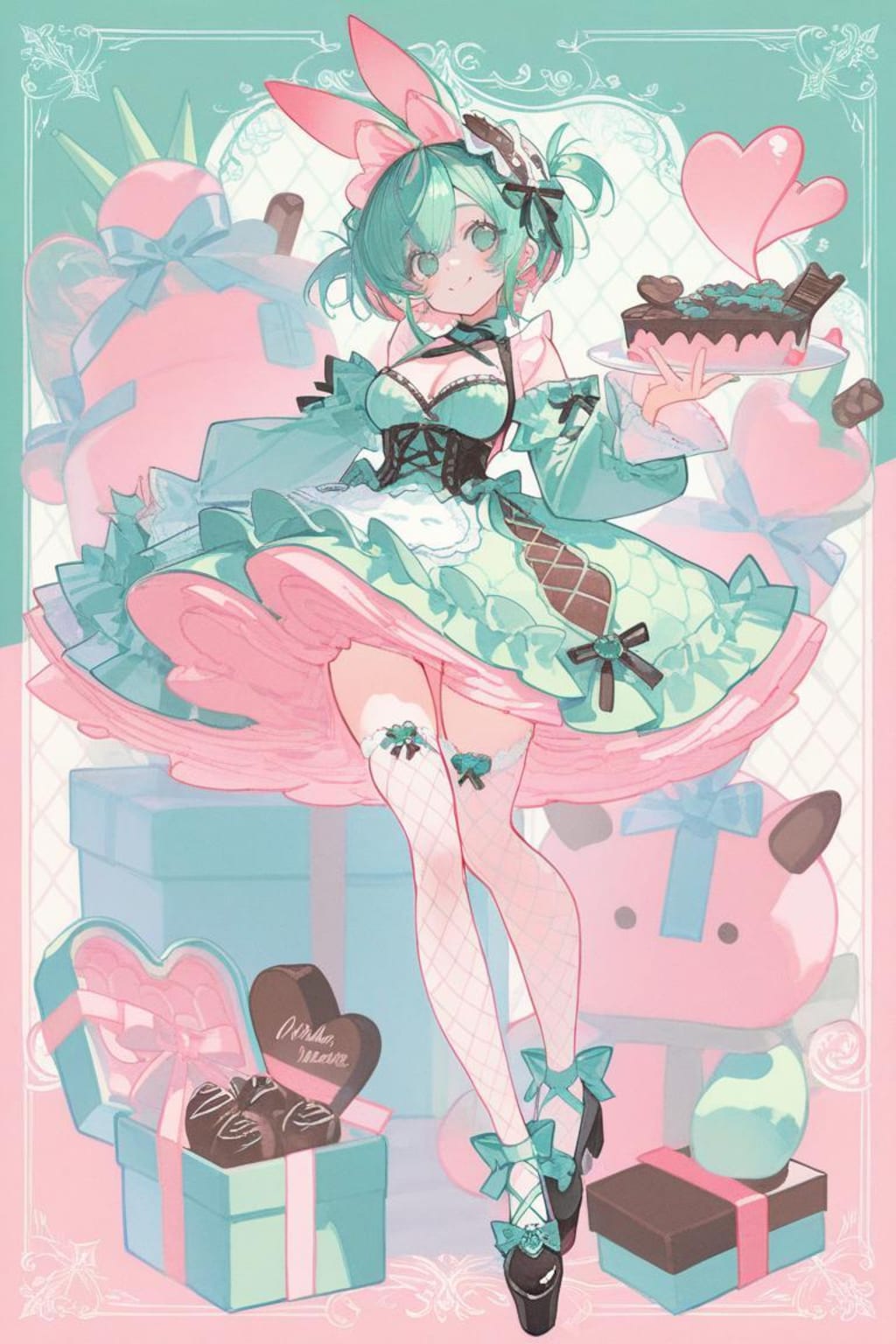 <川崎ちゃん>チョコミントロリータドレスリベンジ