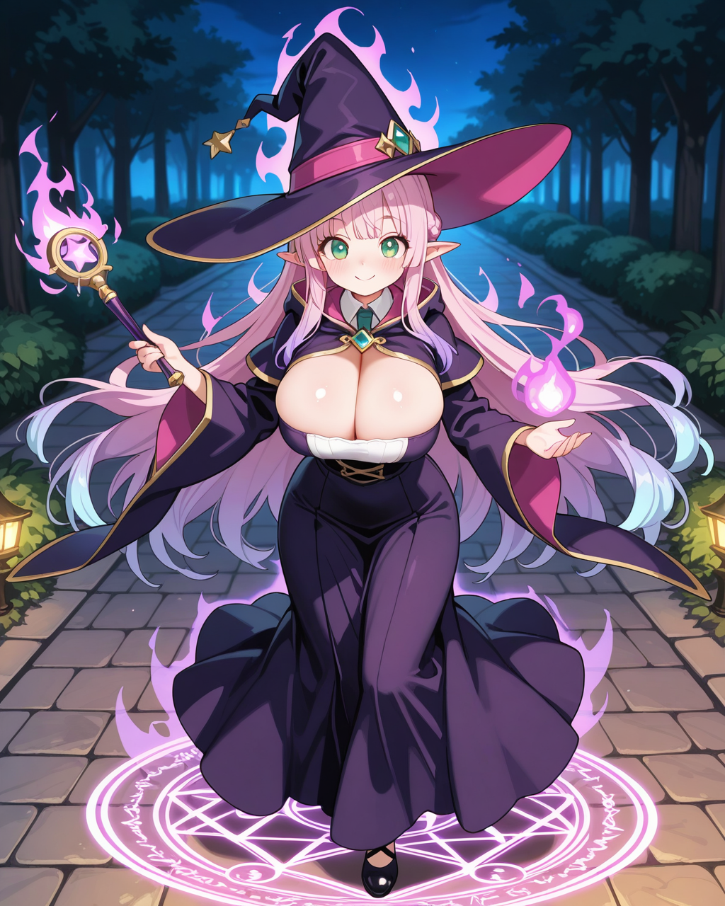 ユノちゃんをエルフさんっぽく魔法使いにしてみました！！