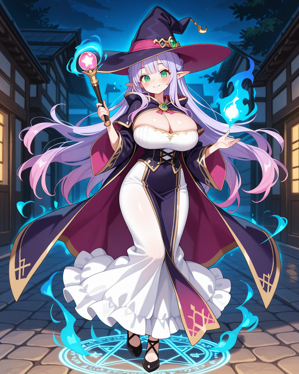 ユノちゃんをエルフさんっぽく魔法使いにしてみました！！