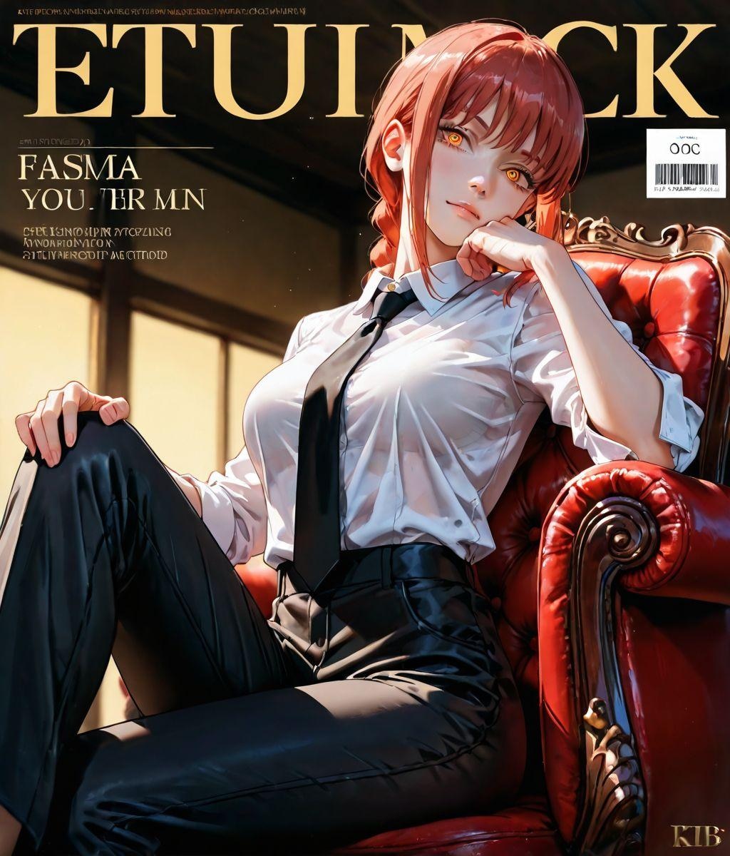 マキマ（謎な雑誌の表紙風） 005