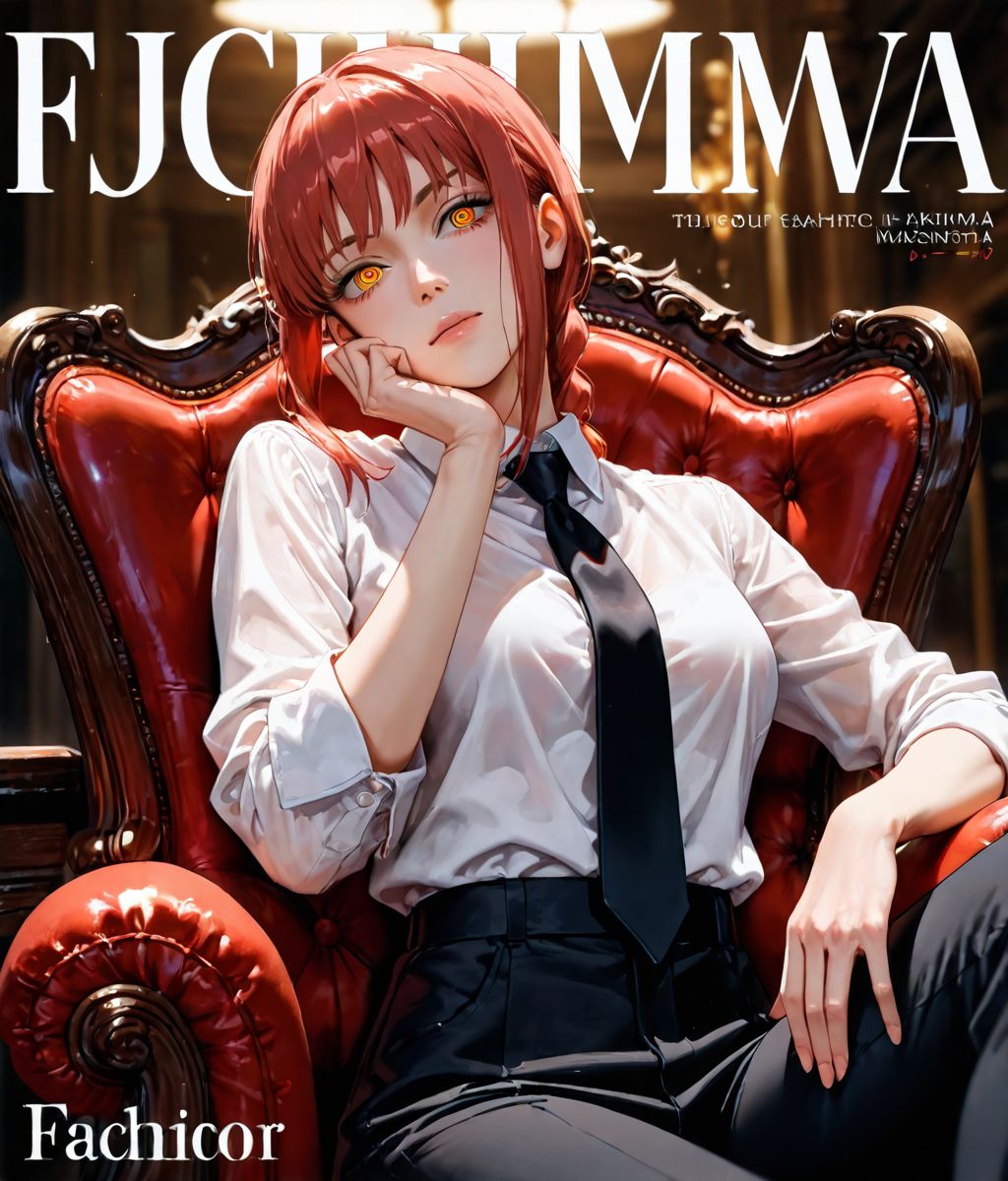 マキマ（謎な雑誌の表紙風） 005