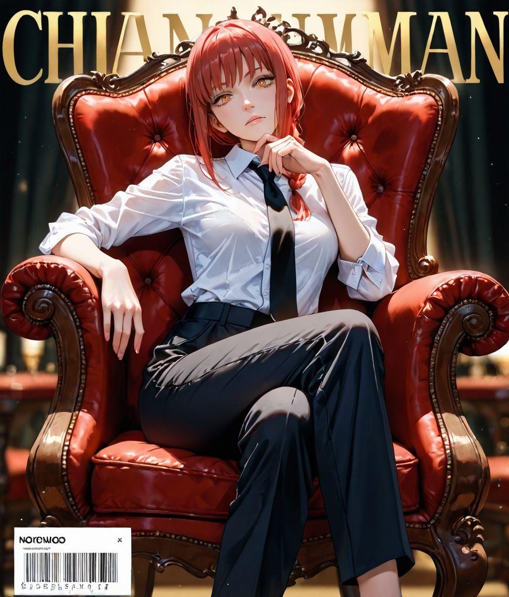 マキマ（謎な雑誌の表紙風） 005