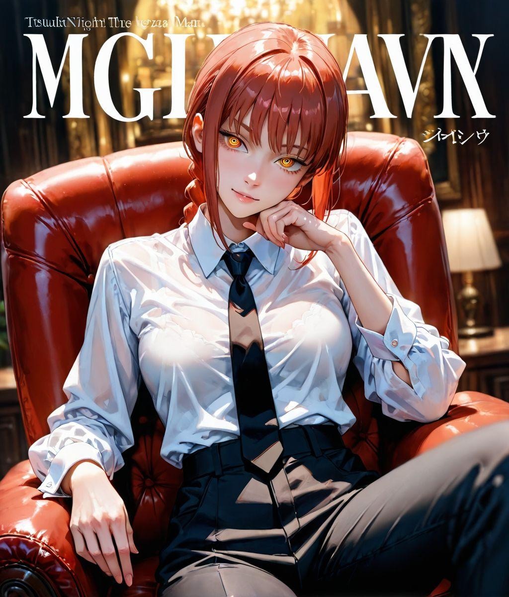 マキマ（謎な雑誌の表紙風） 005