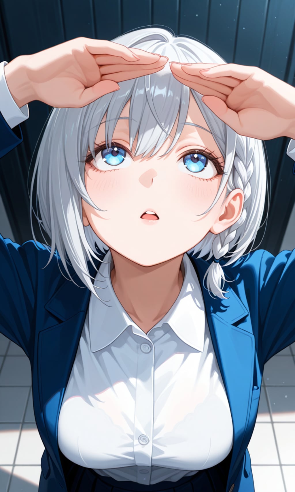 陽が眩しい...