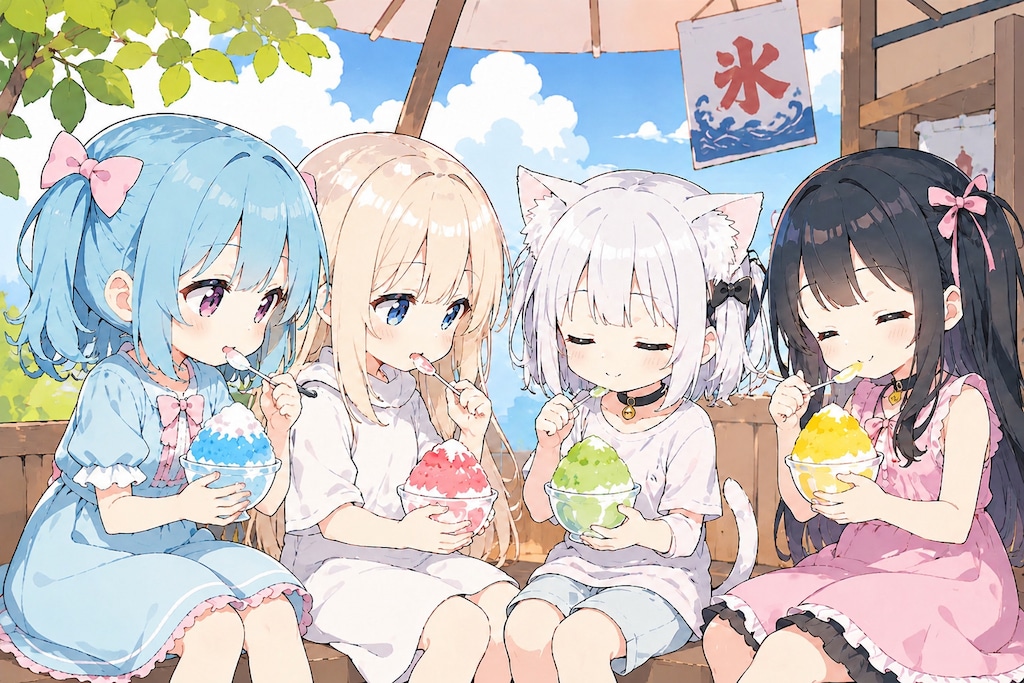 みんなでかき氷タイム🍧✨