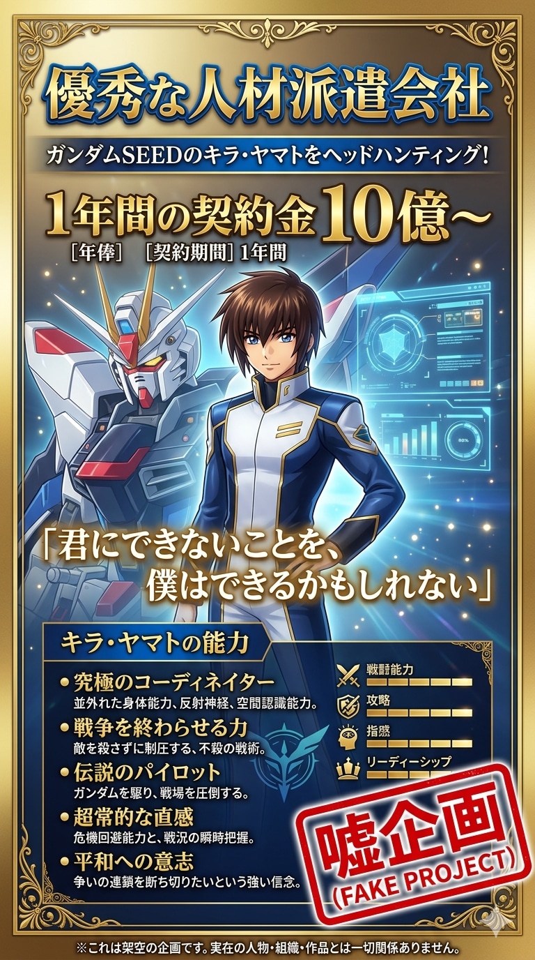 優秀な人材派遣会社　キラ・ヤマト