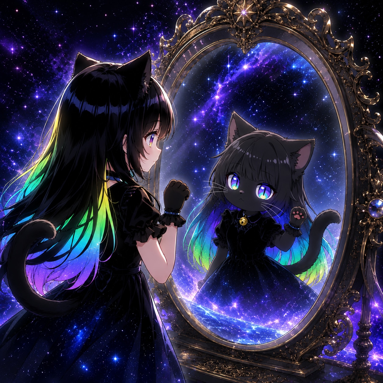 鏡の中の私
