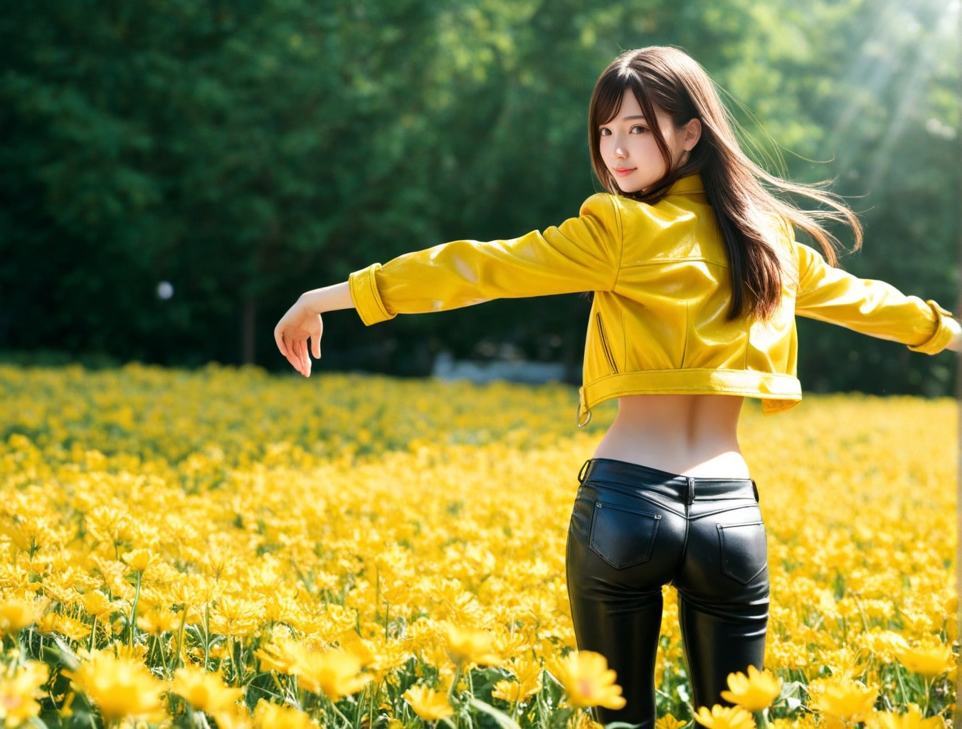 Winter jasmine flower Girl | の人気AIイラスト・グラビア