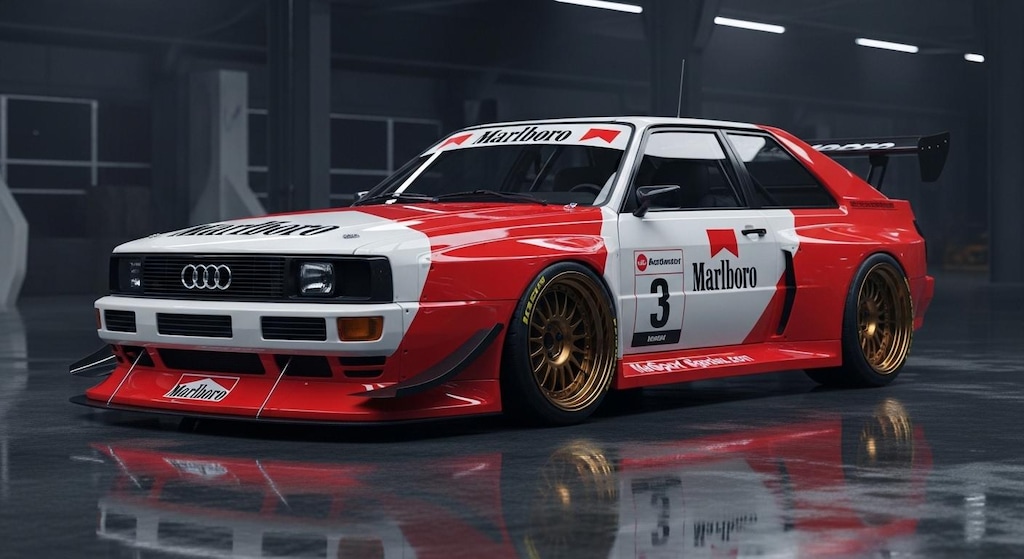 マルボロ アウディクワトロレーシングカー