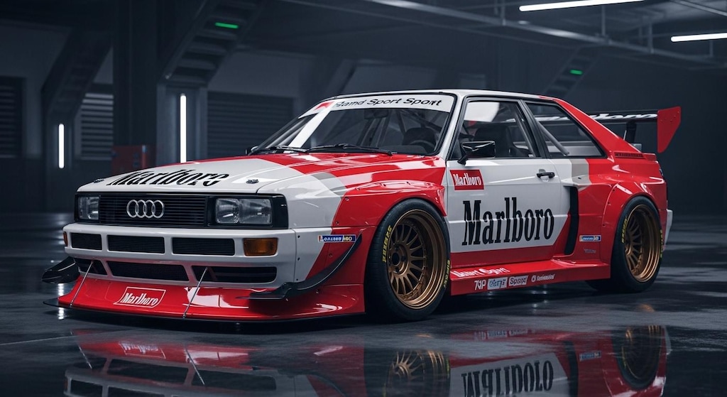 マルボロ アウディクワトロレーシングカー