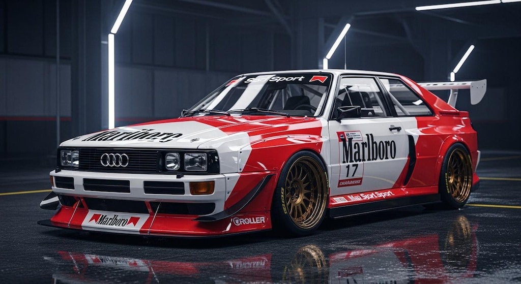 マルボロ アウディクワトロレーシングカー