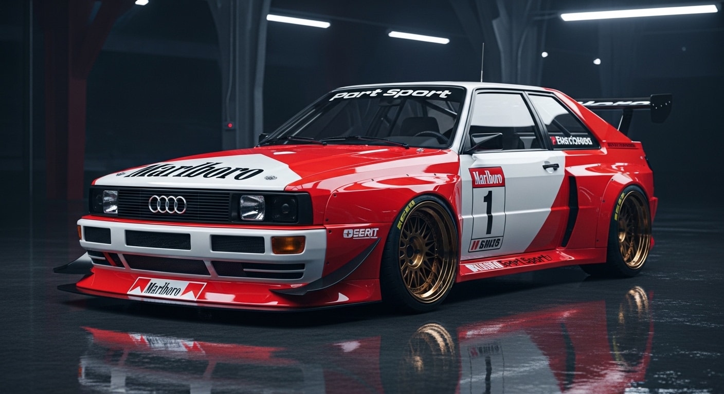 マルボロ アウディクワトロレーシングカー | の人気AIイラスト・グラビア