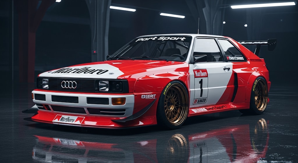 マルボロ アウディクワトロレーシングカー