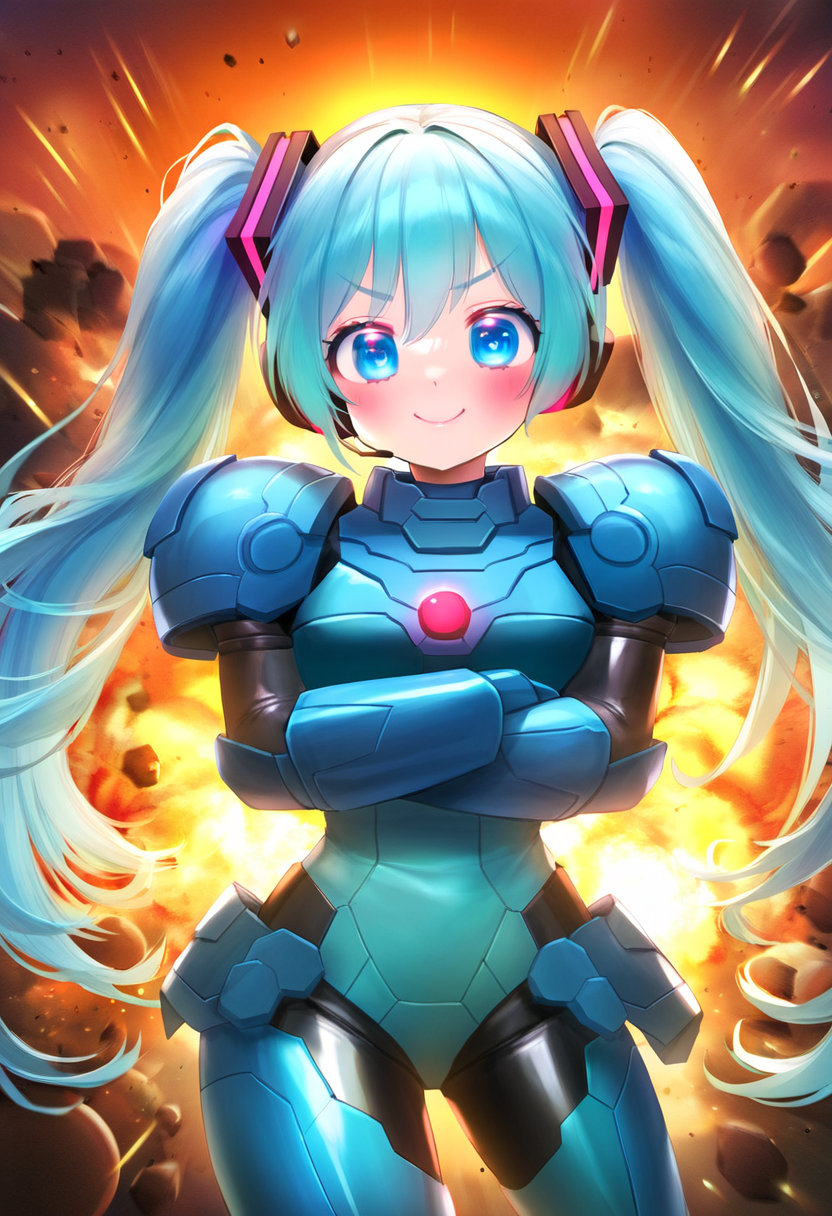 戦隊ヒロインの初音ミク